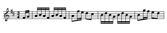 Gardebylaten - staff notation