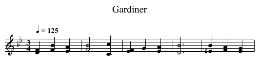 Gardiner - staff notation