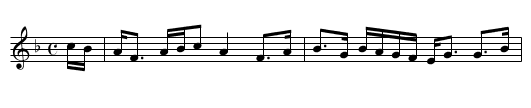 Garey Cottage - staff notation