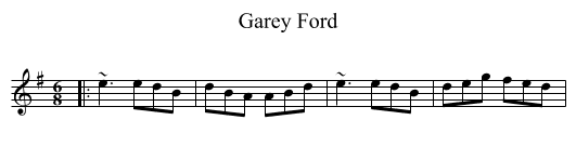 Garey Ford - staff notation
