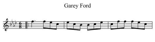 Garey Ford - staff notation
