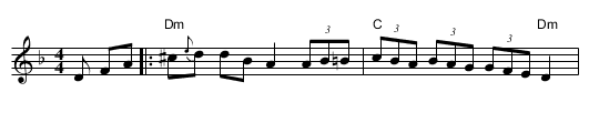 Garofitsa - staff notation