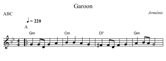 Garoon - staff notation