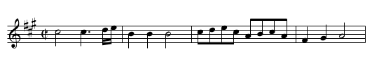 Garrick's Delight. JJo6.50 - staff notation