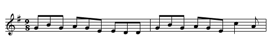 Garry Castle - staff notation