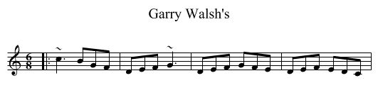 Garry Walsh's - staff notation