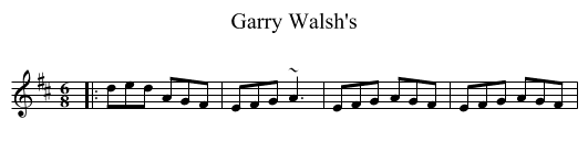 Garry Walsh's - staff notation