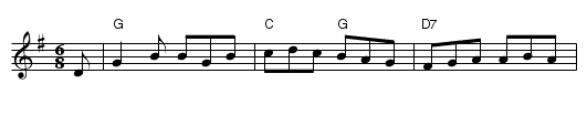 Garster's Dream - staff notation