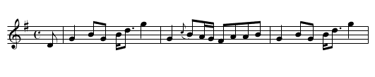 Garthland's Strathspey - staff notation