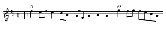 Gasp&eacute; Reel - staff notation