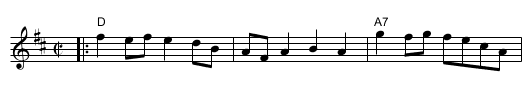Gaspe Reel - staff notation