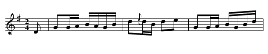 Gaston - staff notation