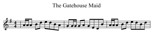Gatehouse Maid, The  - staff notation