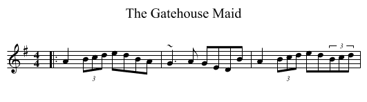 Gatehouse Maid, The  - staff notation