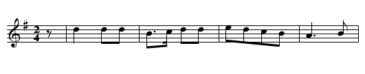 Gathering Peascods - staff notation