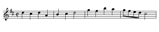 Gavot, A - staff notation