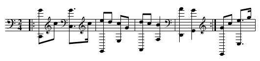 Gavotte des notables An hini vras - staff notation