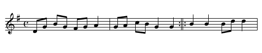 Gavotte du Cap - staff notation