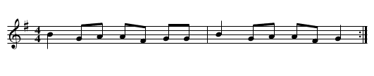 Gavotte - Saint-Renan - staff notation