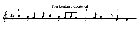 Gavotte : Suite à Gaspard - staff notation