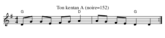 Gavotte : Suite Termen - staff notation