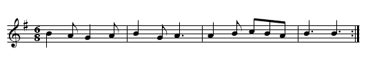 Gavotte ton simple - staff notation