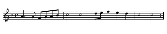 Gavotte - staff notation