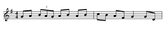 Gavotten Ar Menez - staff notation