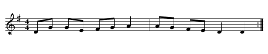 Gavottes - staff notation