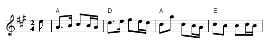 Gay Gordons, The - staff notation