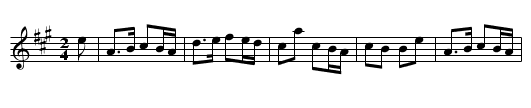 Gay Gordons, The - staff notation
