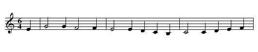 GB/6a/125 On Christmas Night All Christians Sing - staff notation
