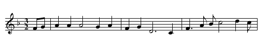 GB/6a/134 Phoebe and the Dark-Eyed Sailor - staff notation