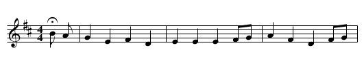 GB/6a/151 Seventeen Come Sunday (continued) - staff notation