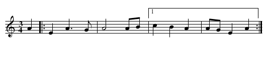 GB/6a/159 Spanish Ladies Version 2 of 2 - staff notation