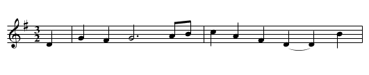 GB/6a/164 Sweet Primroses Version 5 of 5 - staff notation