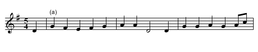 GB/6a/22 The Bold Fisherman Version 2 of 3 - staff notation