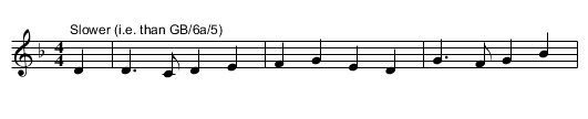 GB/6a/6 As I Roamed Out Version 2 of 2 - staff notation