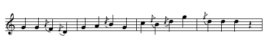 GB/6a/64 Dabbling in the Dew Version 3 of 3 - staff notation