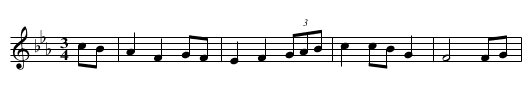 GB/6a/81 Green Bushes Version 4 of 5 - staff notation