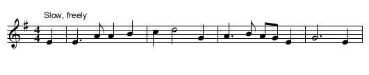 GB/7a/48 The Trees They Do Grow High - staff notation