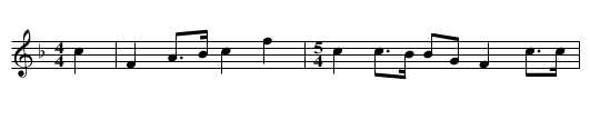 GB/7a/60 Dabbling in the Dew Version 2 of 3 - staff notation