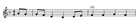 GB/7a/9 Just as the Tide was Flowing Version 2 of 3 - staff notation