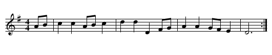 GB/7c/3A, Botany Bay Version 2 of 2 - staff notation