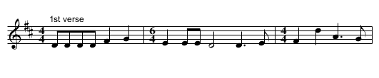GB/7d/16 Tree in the Wood - staff notation