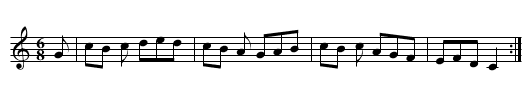 GB/7d/17 Bonny Green - staff notation