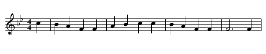 GB/7d/39 Saucy Ward - staff notation