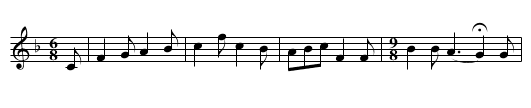 GB/7e/14 Jockey C:Blue (Fisher) - staff notation