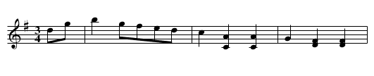 G-Dur-Ländler #6 - staff notation