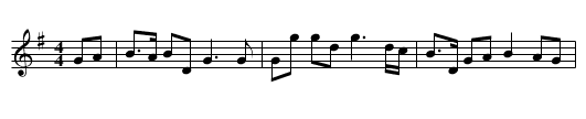 Geafta&iacute; Bhaile Bu&iacute; - staff notation